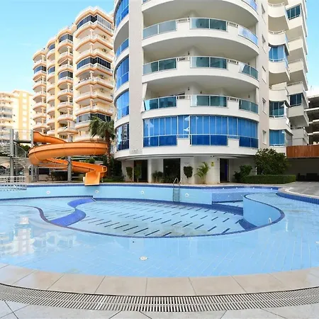 Yekta Atrium Two-room For Rent Just 350 Meters From The Sea In Mahmutlar, Comfortable Living By The Coast Lägenhet